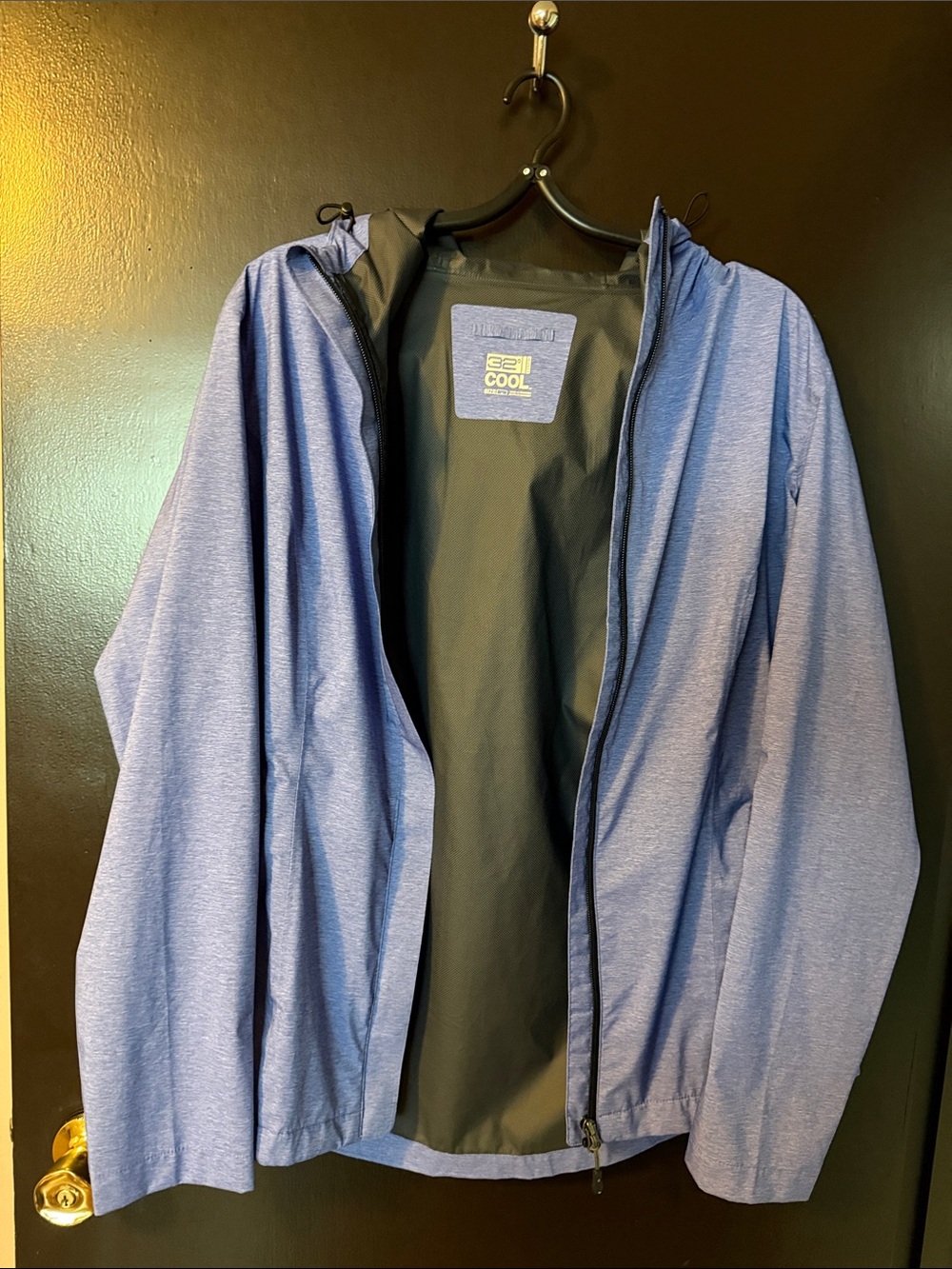 Light Blue Women's Lightweight Hooded Jacket